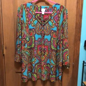 Chico’s Boho paisley top